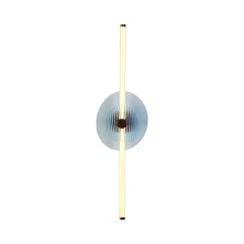 Golden 3882-39 RG BL-RB - Yep by Golden Lighting Colorella LED Wall Sconce in Rose Gold with Blue and Blue Glass